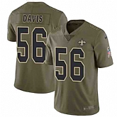 Nike Saints 56 DeMario Davis Olive Salute To Service Limited Jersey Dzhi,baseball caps,new era cap wholesale,wholesale hats